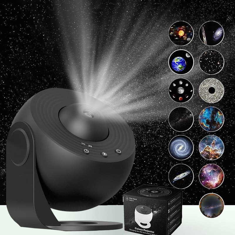 Galaxy Star Projector Lamp with Replaceable Film