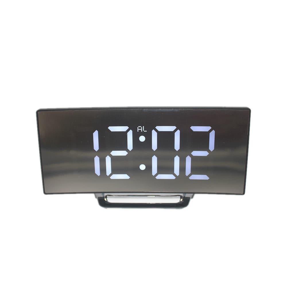 Creative Curved Electronic Clock, Large Screen Led