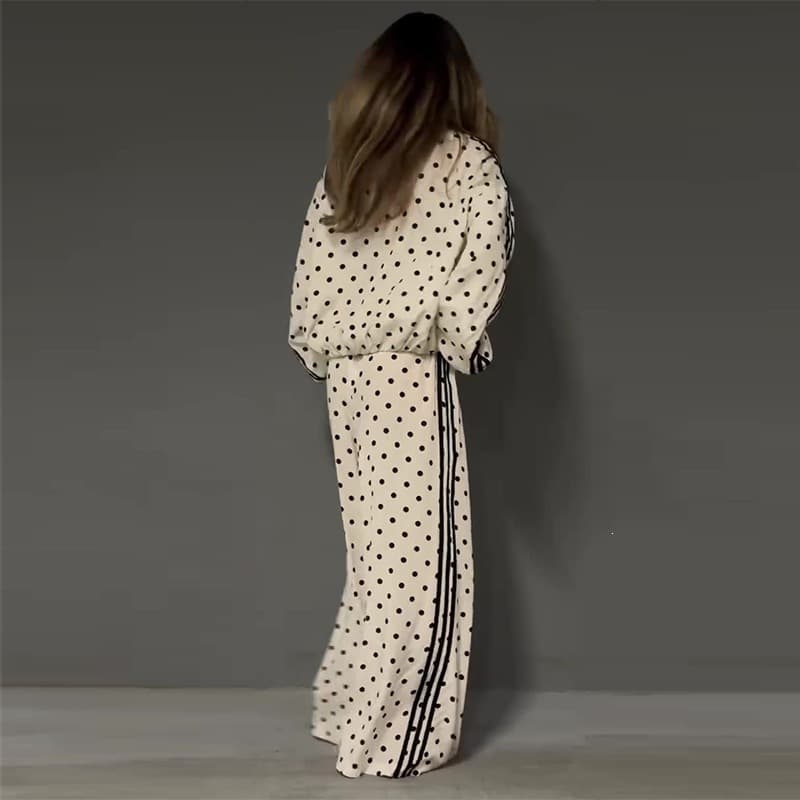 Fashionable Loose-fitting Casual Top and Pants