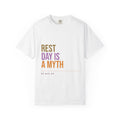 T-Shirt — "Rest Day Is A Myth" Fitness Tee (Motivational Workout Shirt)