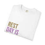 T-Shirt — "Rest Day Is A Myth" Fitness Tee (Motivational Workout Shirt)